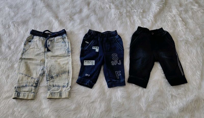 3 Jeans For 6 -15 Months Baby Boy
