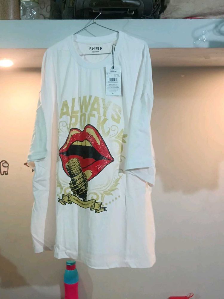 Shein "Always Rock" Graphic Tee