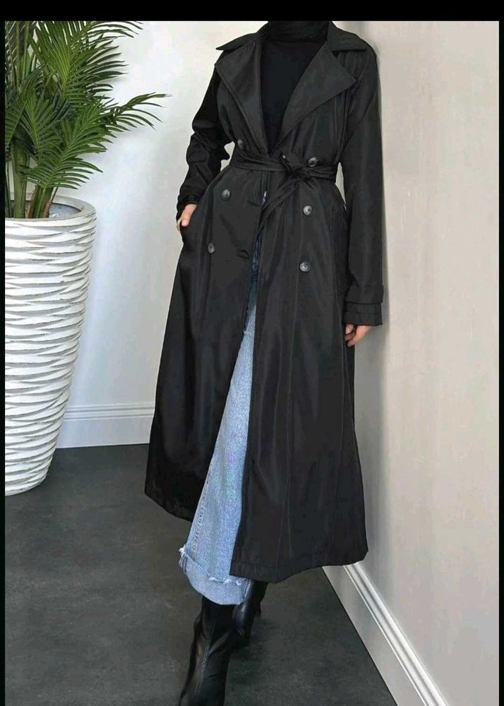 Classic Black Trench Coat