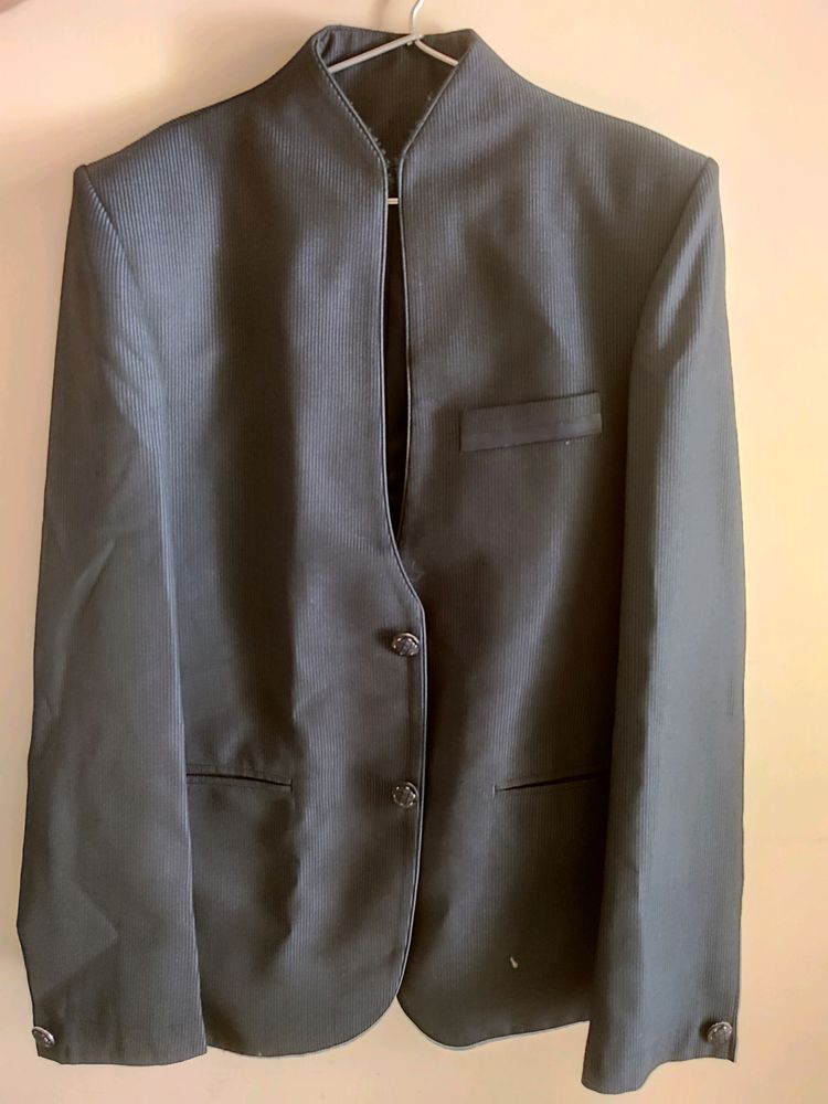 Combo Men Blue Coat Blazer Waistcoat