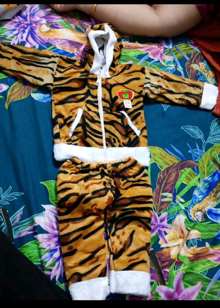 Tiger Print Kids Outfit
