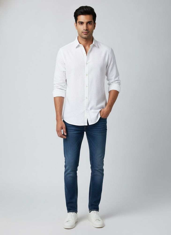White Button-Down Shirt