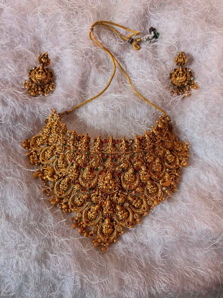 sale 🥳Gold Plated Necklace and Earrings Jewelle
