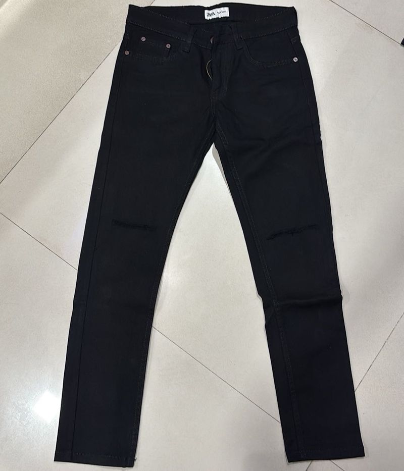 ZARA MENS BLACK SKINNY HIGH WAISTJEANS