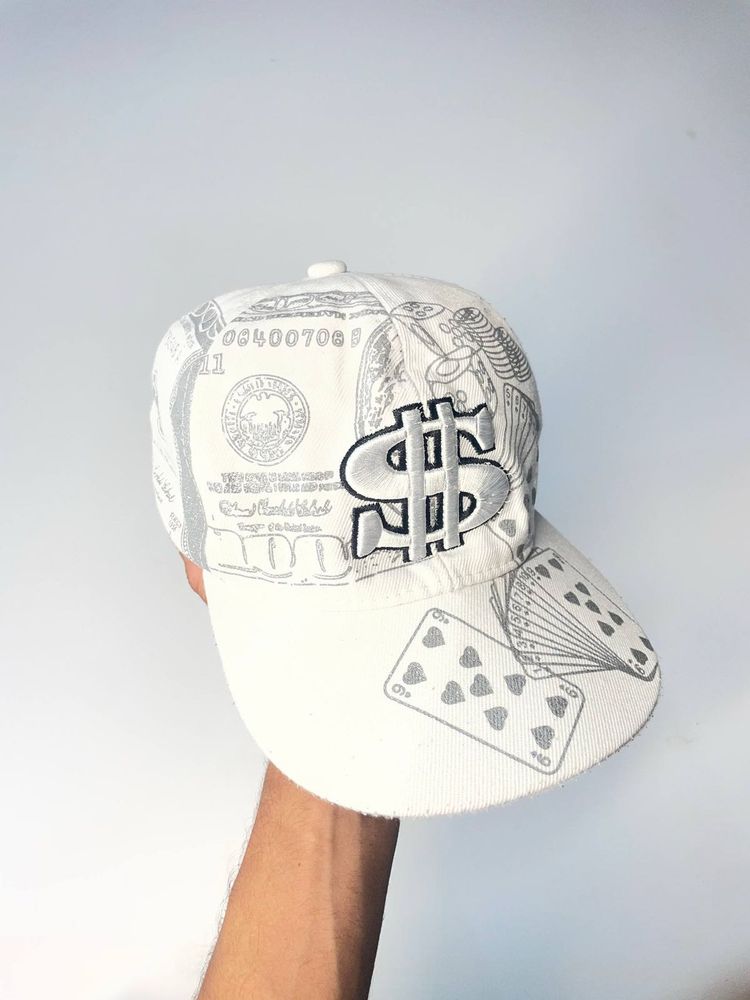 Dollar Bill &amp; Playing Card Cap