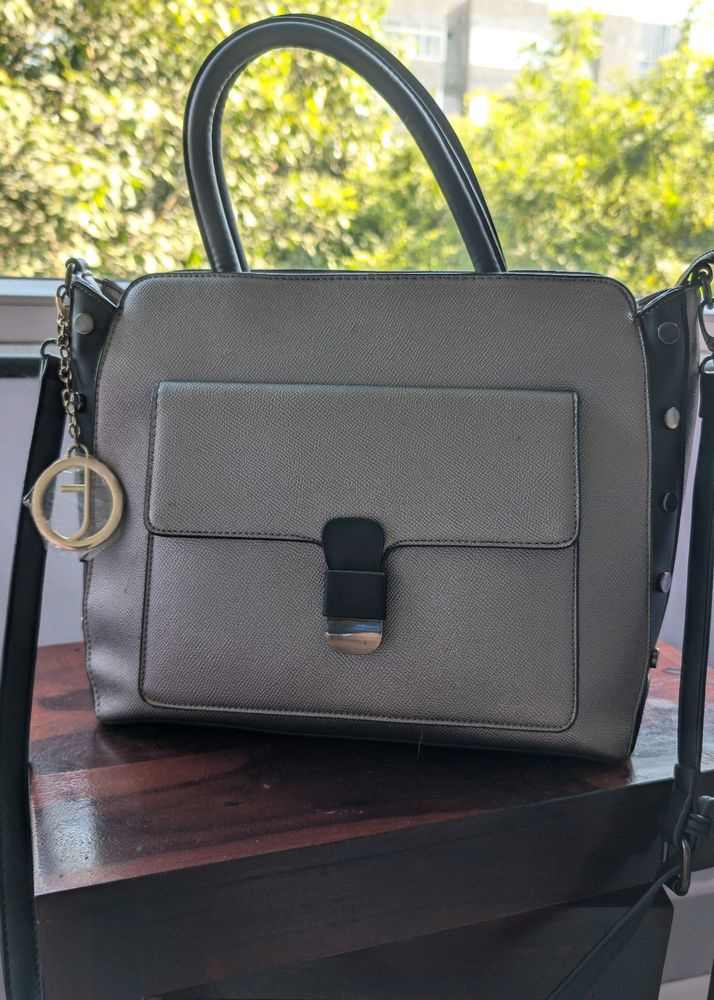 Branded Grey Purse