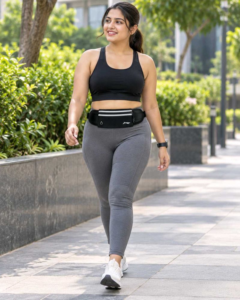 Black Waist Bag / Running Belt