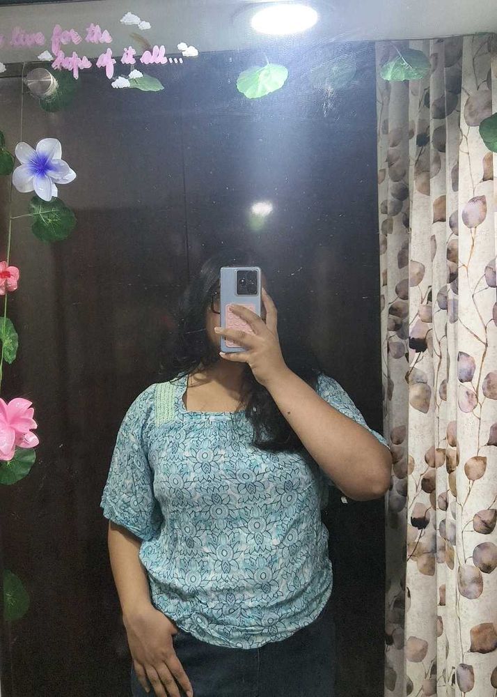Boho Floral Print Top