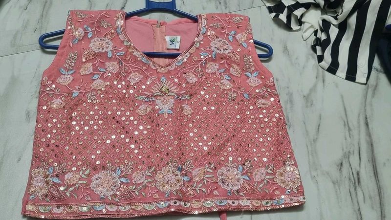 Embroidered Lehenga Choli Blouse