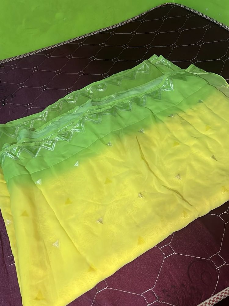Vibrant Ombre Saree