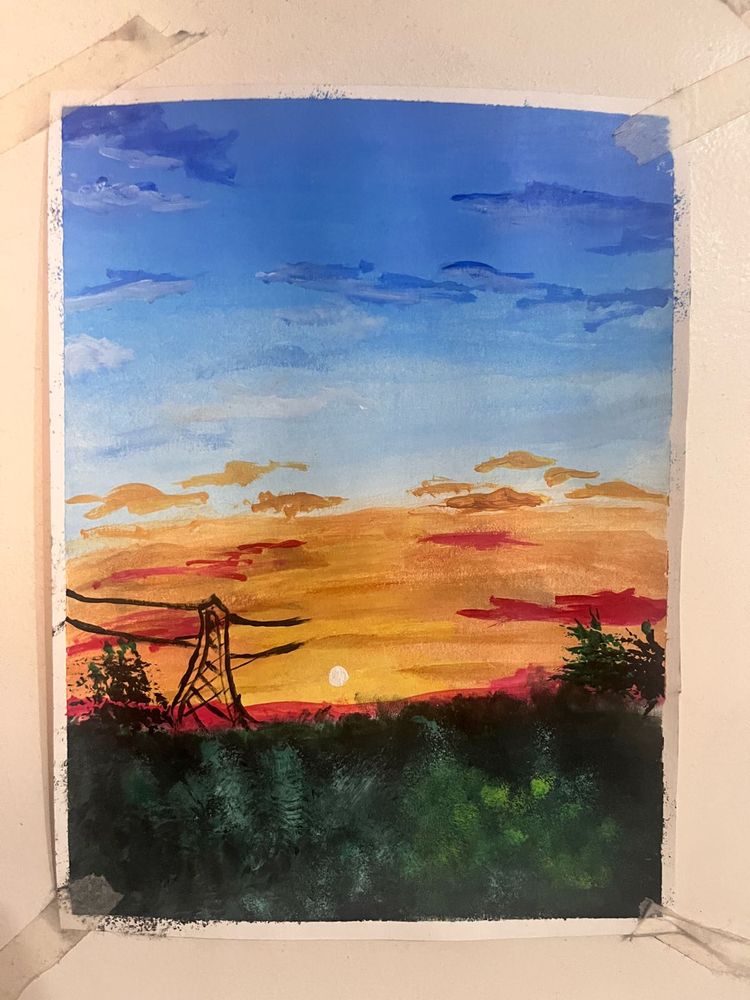 Original Sunset Painting