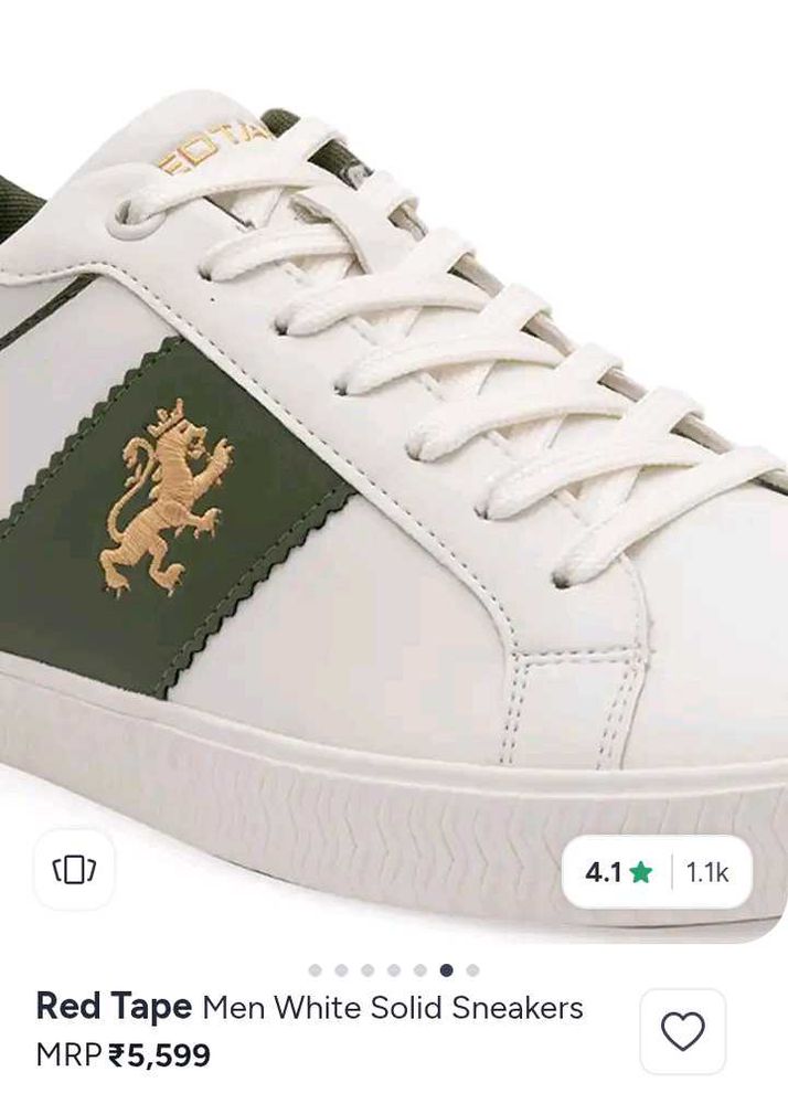 💯 🔥ORIGINAL REDTAPE WHITE OLIVE GREEN SNEAKERS