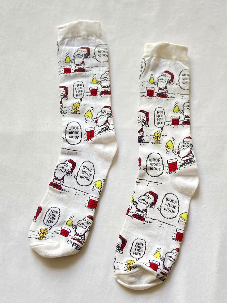 Peanuts Christmas Santa Snoopy Socks