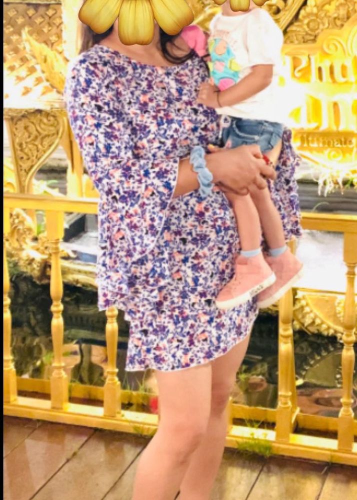 Floral Print Mini Dress