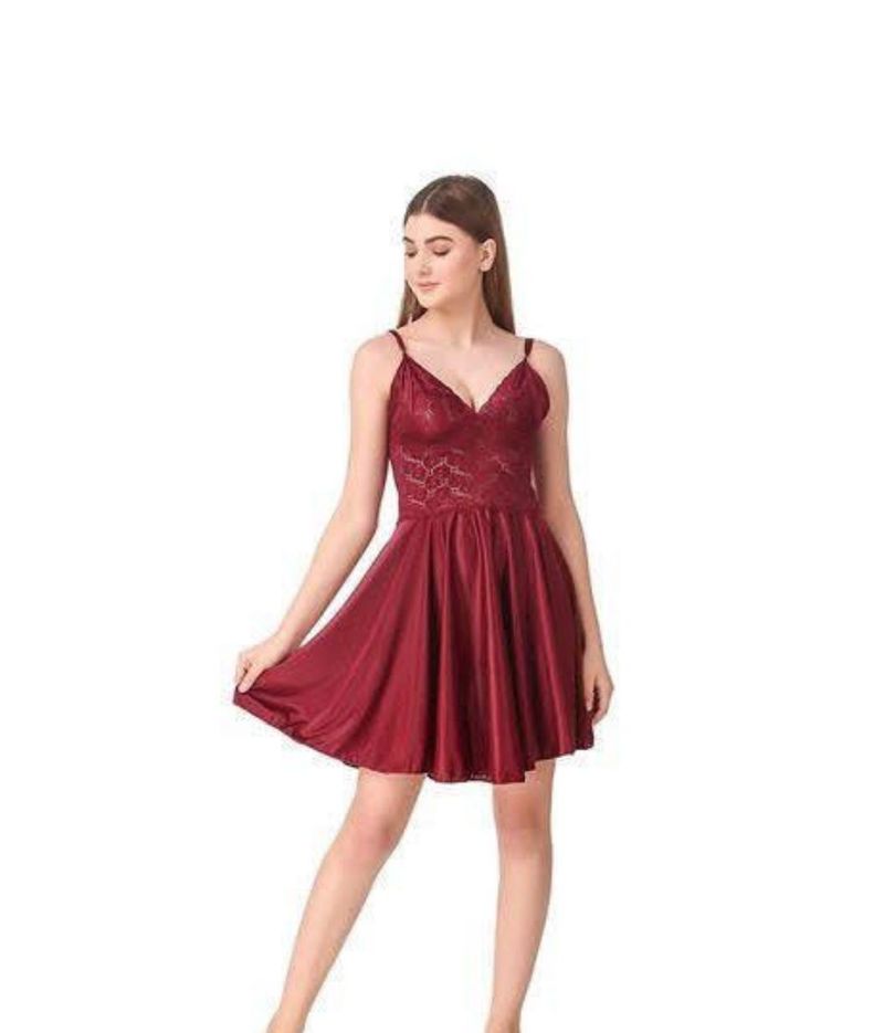 Satin Lace Nightgown