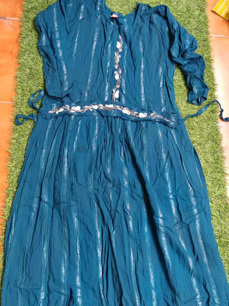 Elegant Teal Ethnic kurta