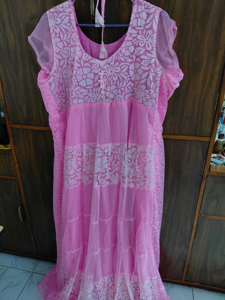 Beautiful Pink Floral salwar suit