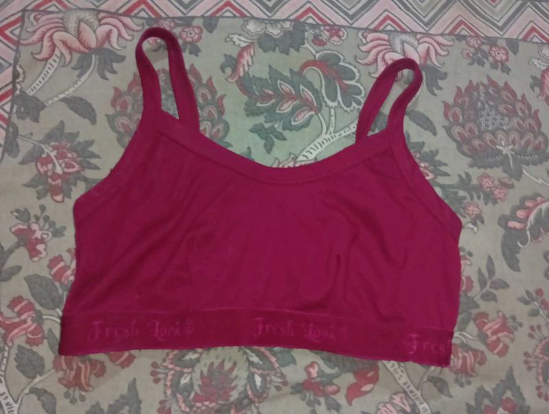 Comfortable Pink Sports Bra