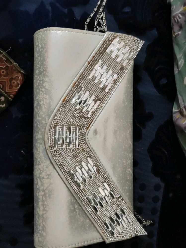 Silver Clutch