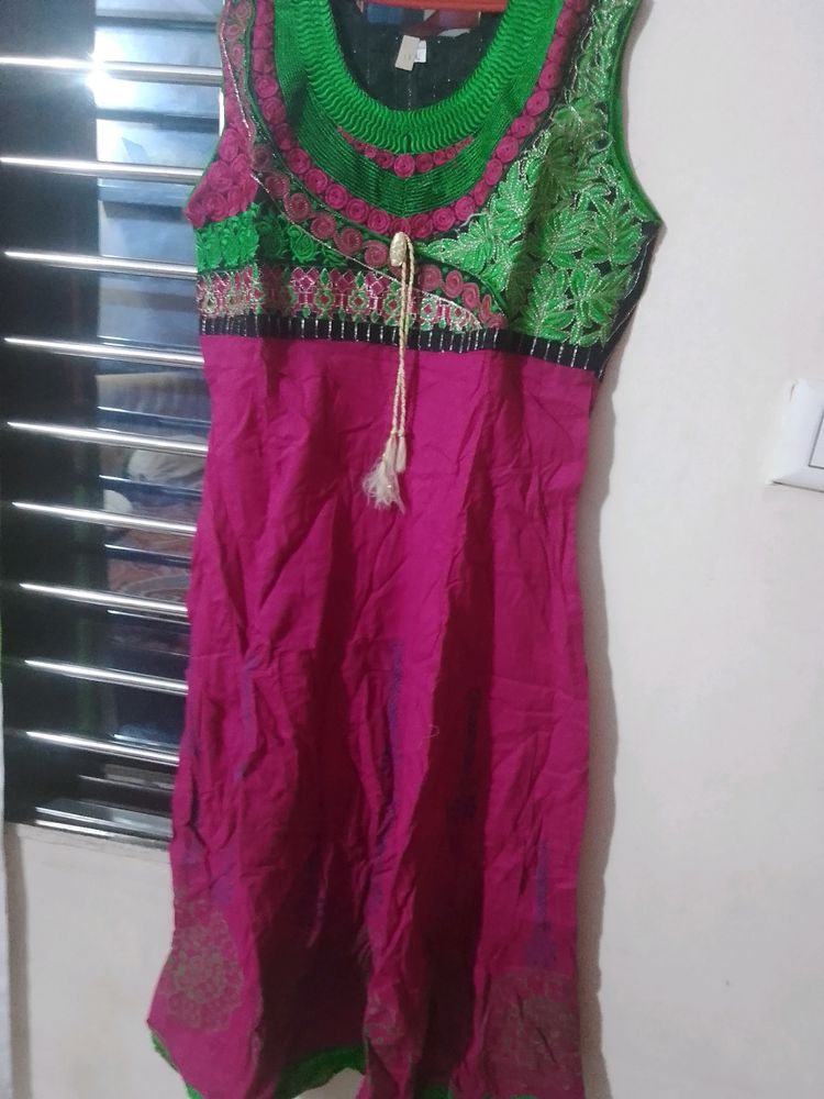 Cotton And Georgette Kurti  Combo 2