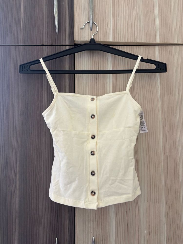 ASOS DESIGN HORN-BUTTON Camisole vest