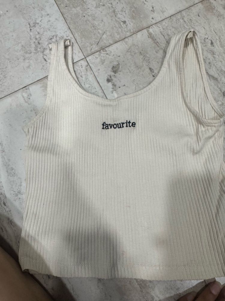 Ribbed 'Favourite' Tank Top