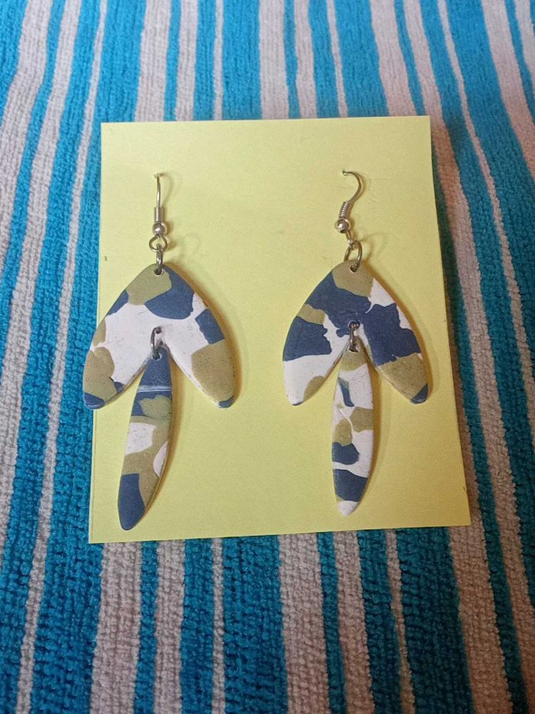 Funky Patterned Drop Earrings