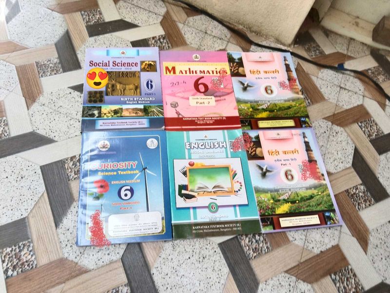6th Grade Textbooks -SocialScience, Math, English