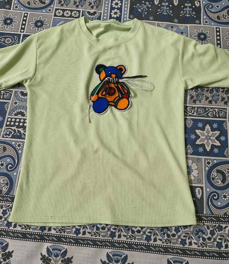 Cute Teddy Bear Graphic T-Shirt