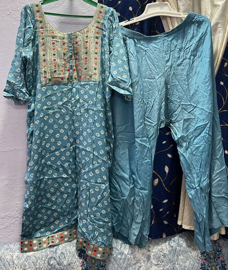 Beautiful Blue Kurta Set
