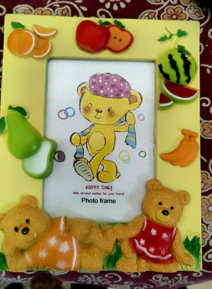 Cute Teddy Bear Photo Frame