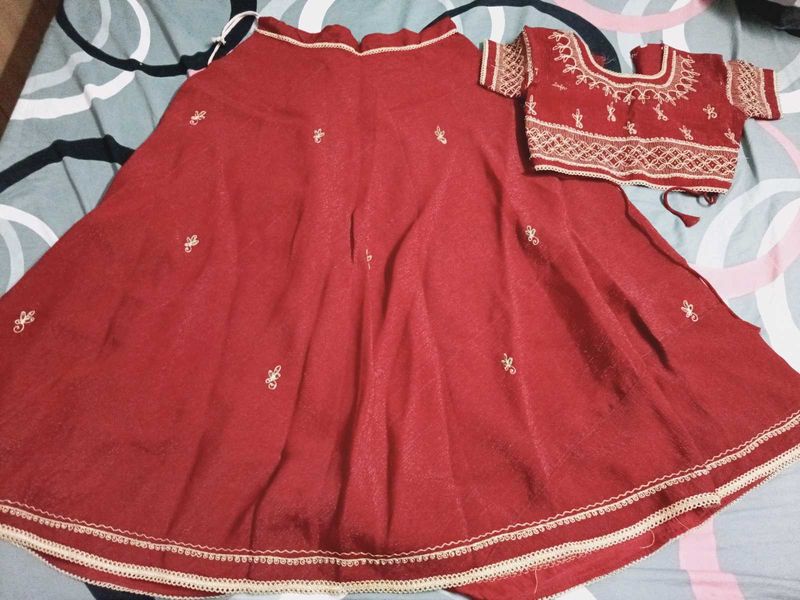 Red Lehenga Choli Set