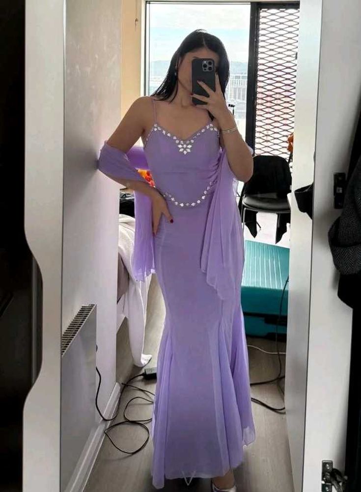 LAVENDER 90'S FISHCUT LEHENGA SET
