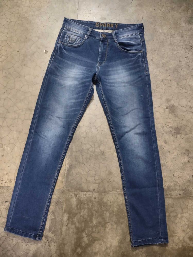 Stylish Men's Blue Denim Jeans