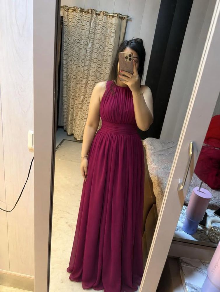 Elegant Magenta Maxi Dress❤️🌻