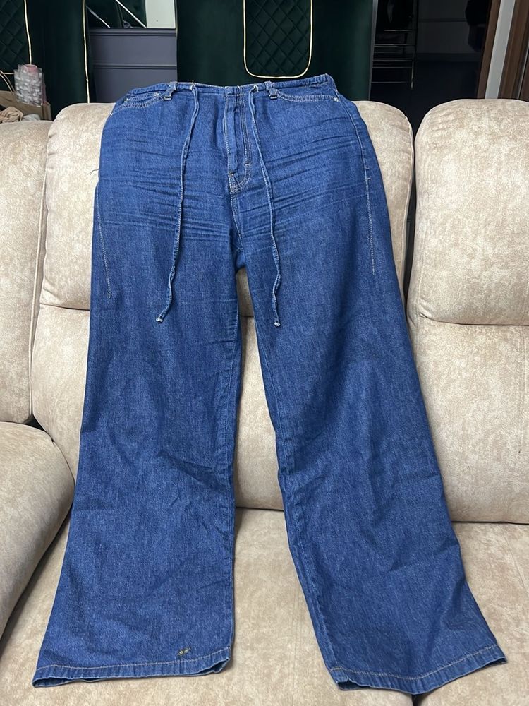 Wide Leg Denim Jeans