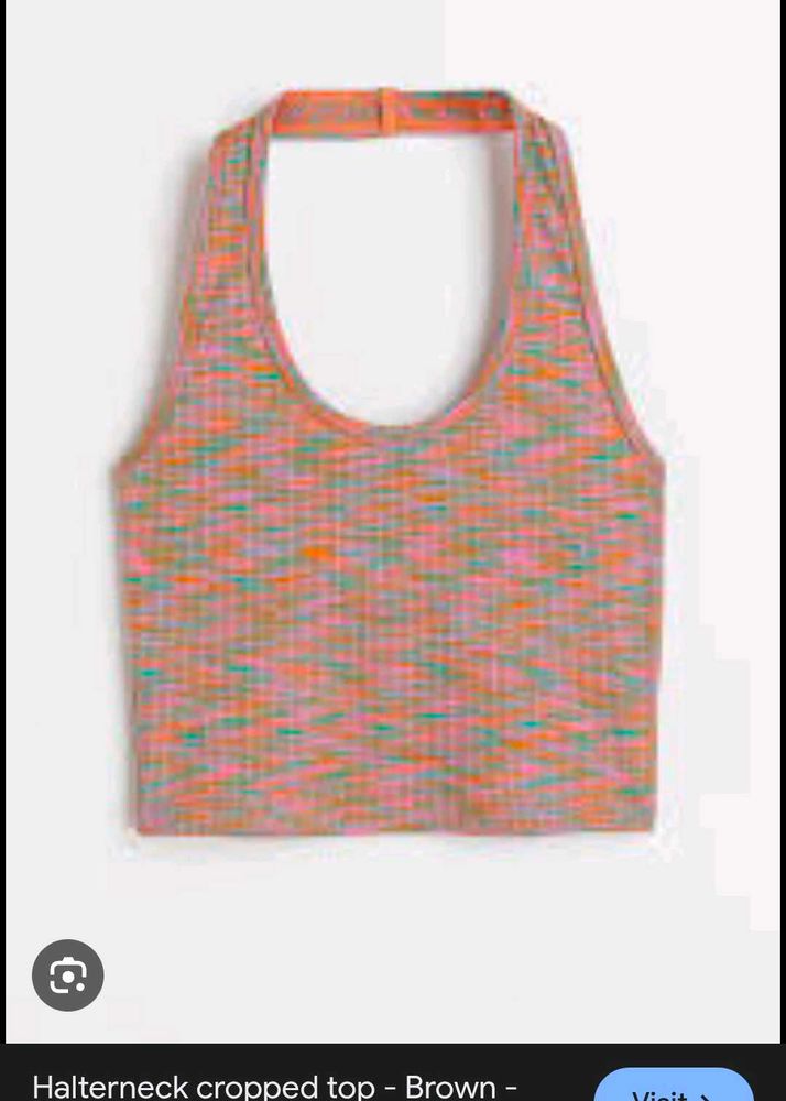 Trendy Halterneck Cropped Top