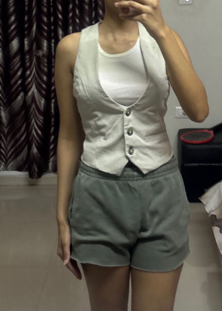Striped Sleeveless Vest (brand-T.B.F.O)