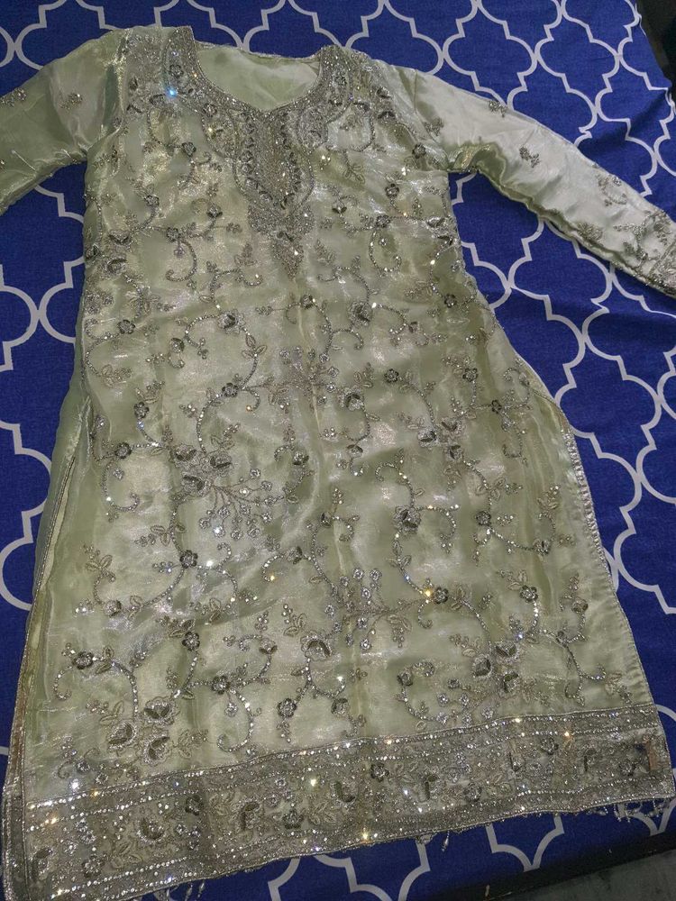 Stunning Embellished dress and shalwar set