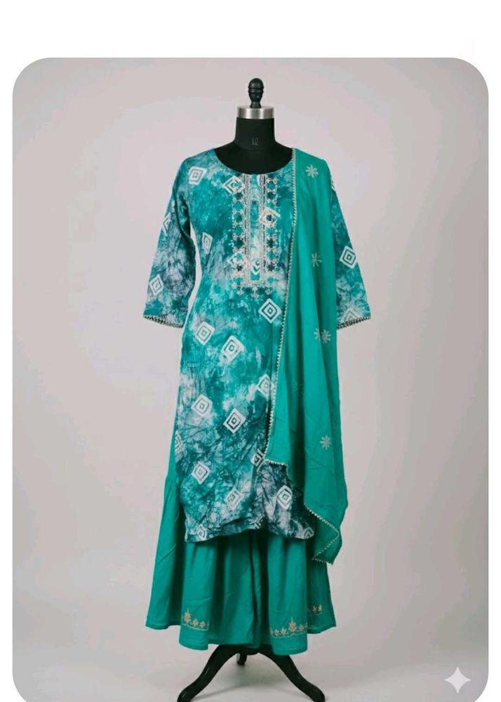 kurta sharara dupatta