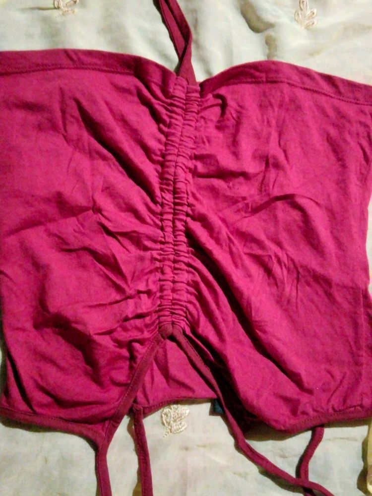 Top Like Spacdy  Size S Maroon Color199