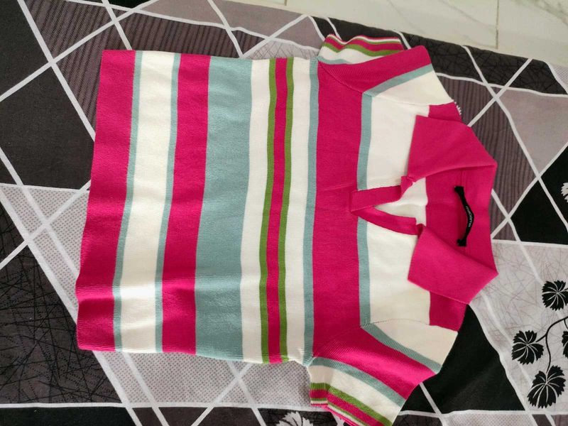 Striped Polo T-Shirt