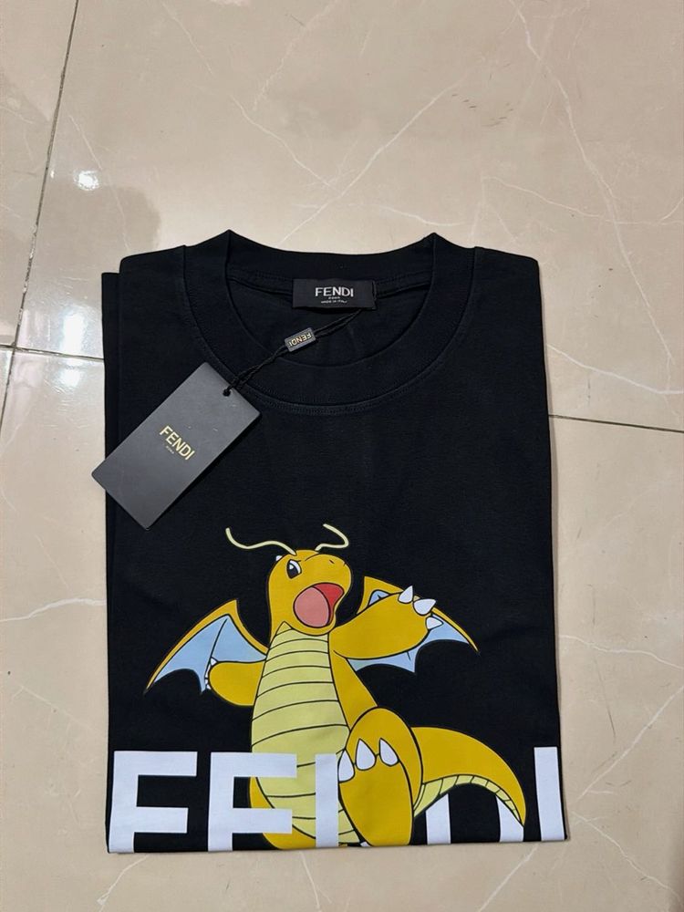 Fendi Dragon Pure Cotton T-Shirt