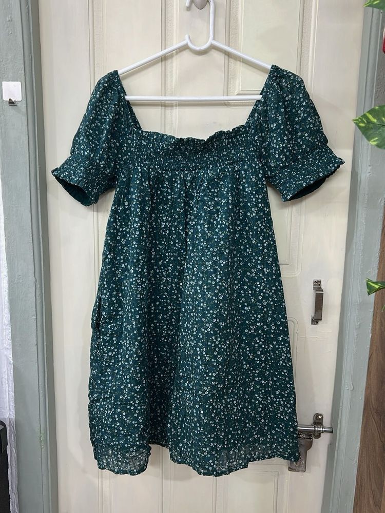 Floral Print Mini Dress - Effortless Style
