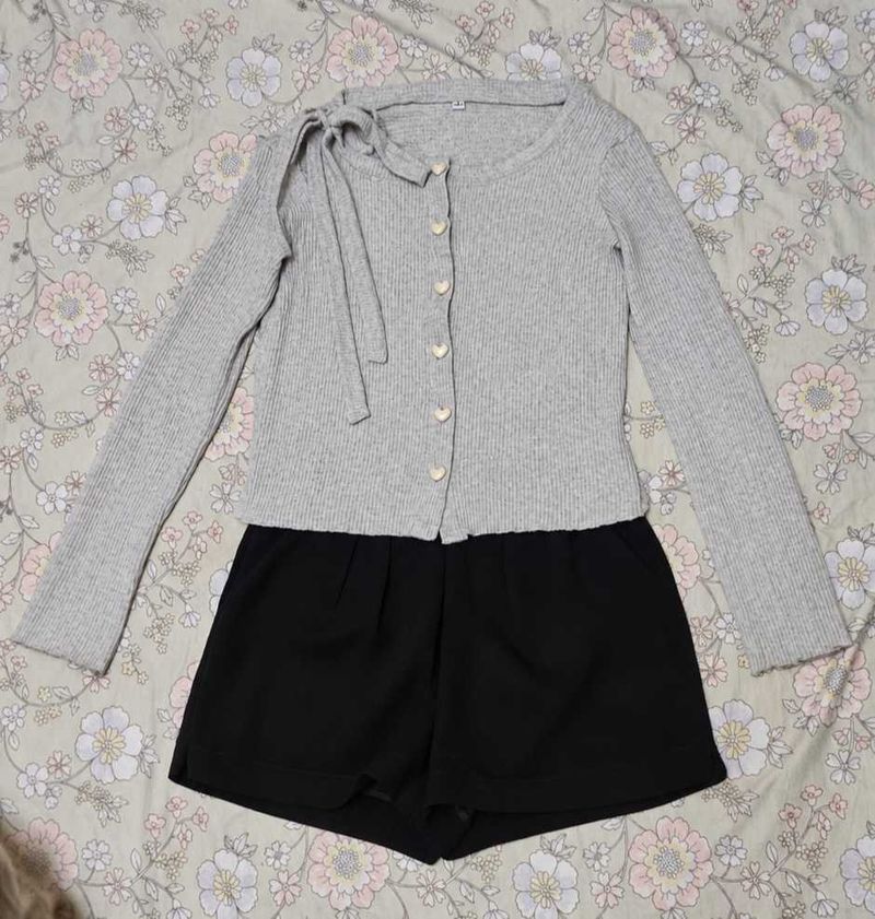 Cute Grey Cardigan