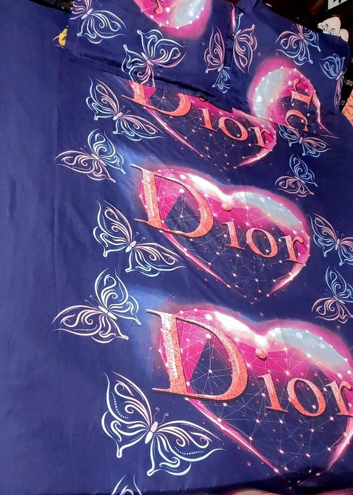 Purple 🟣DIOR Inspired King Size Bedding Set With