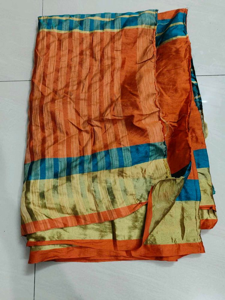 orange saree