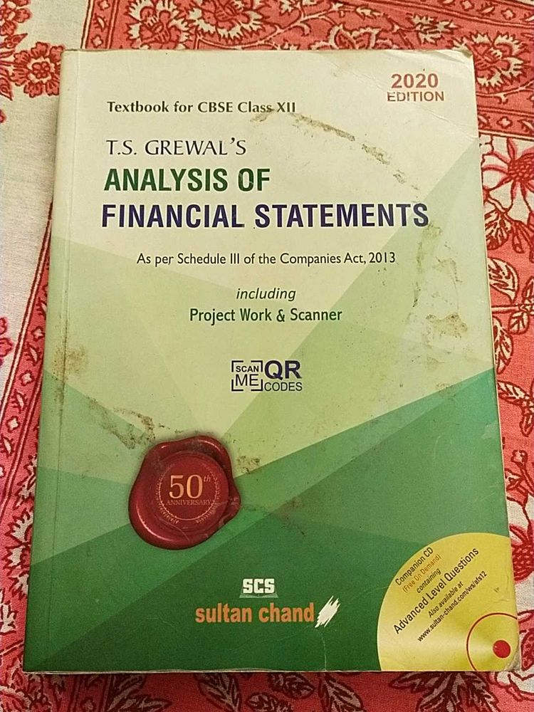 TS Grewals Analysis Of Financial Statements Cls 12