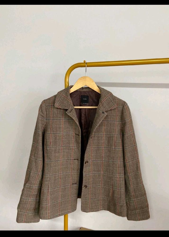 Classic Plaid Blazer