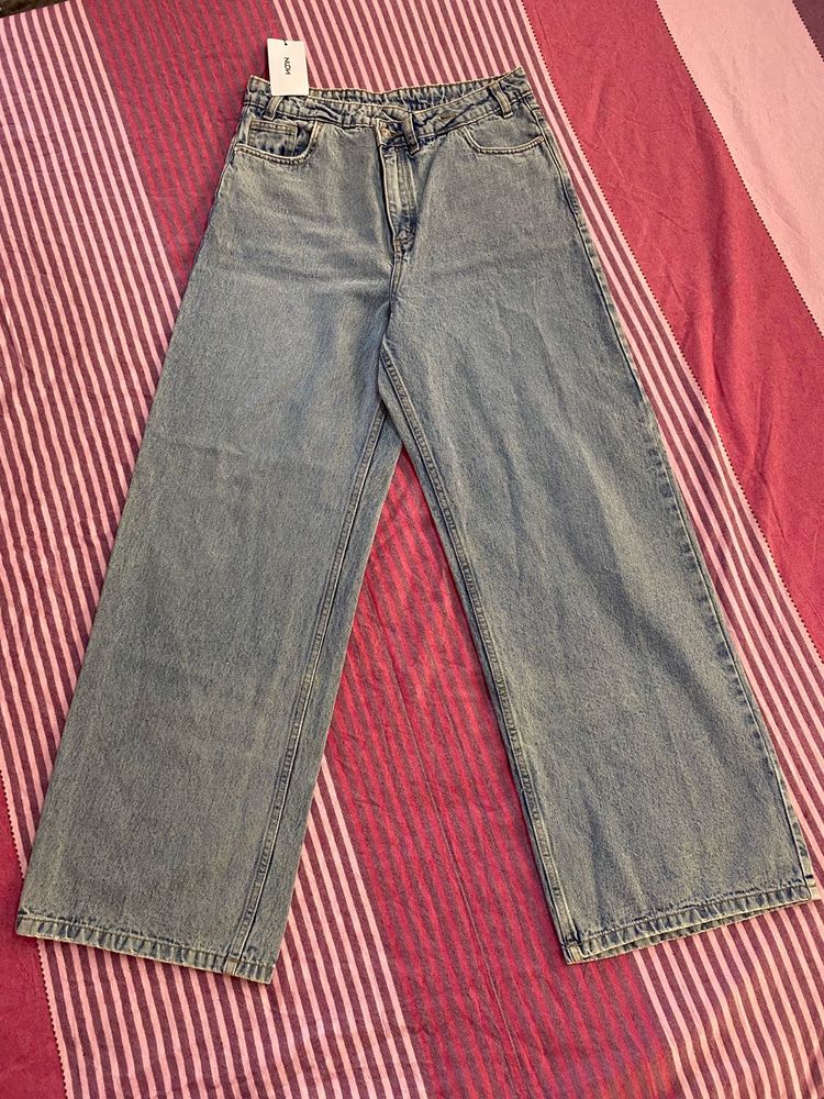 Nuon Westside Light Wash Wide Leg Jeans